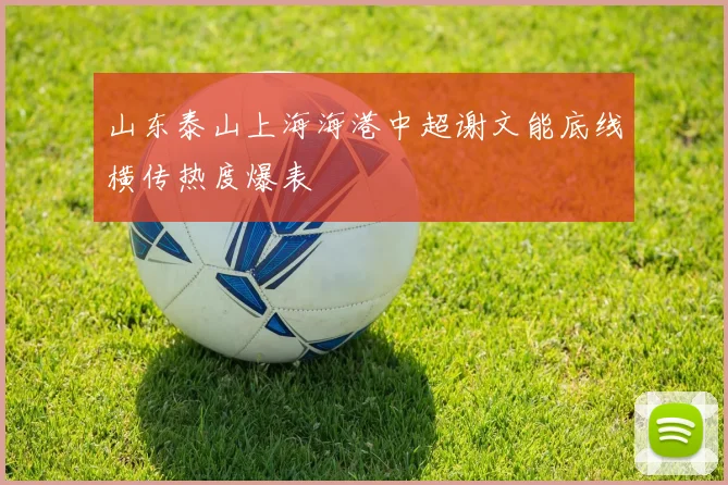 山东泰山上海海港中超谢文能底线横传热度爆表