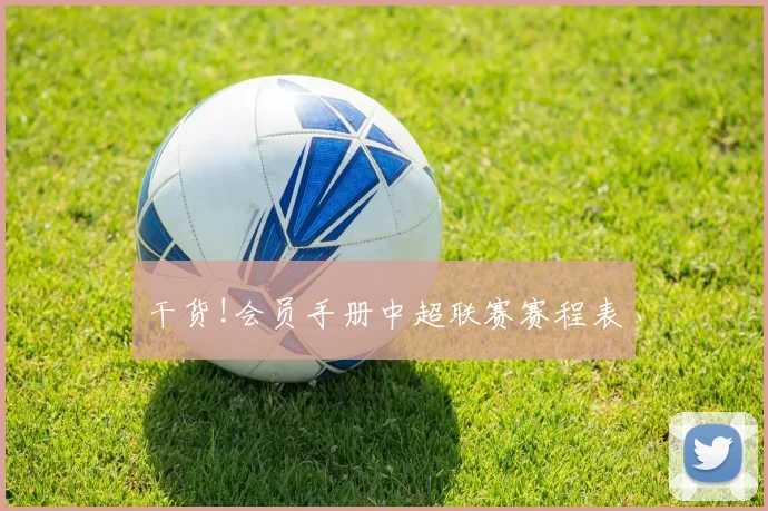 干货!会员手册中超联赛赛程表