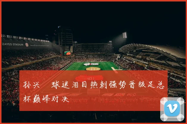 孙兴慜球迷泪目热刺强势晋级足总杯巅峰对决