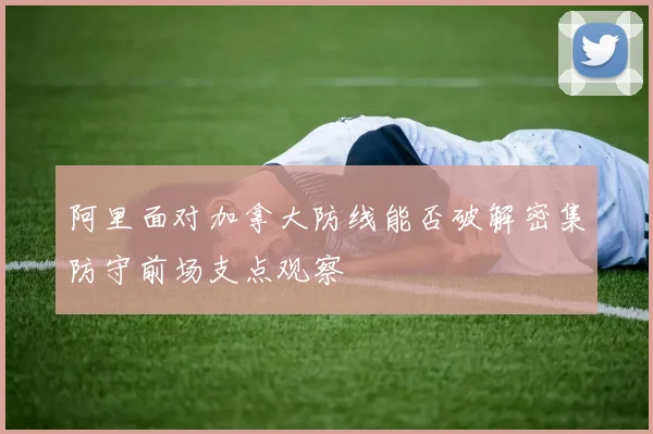 阿里面对加拿大防线能否破解密集防守前场支点观察
